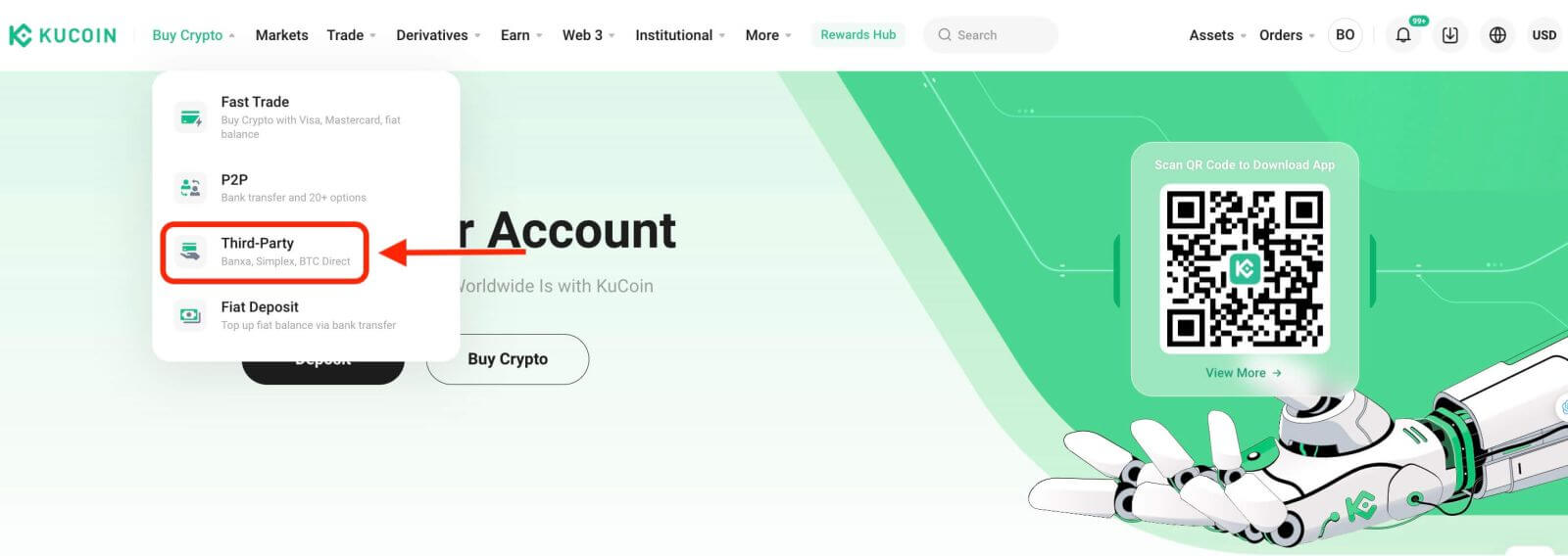 KuCoin پر جمع کرنے کا طریقہ