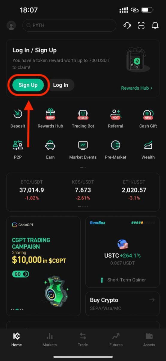 Jak zarejestrować się i zalogować na konto KuCoin Jak zarejestrować się i zalogować na konto KuCoin